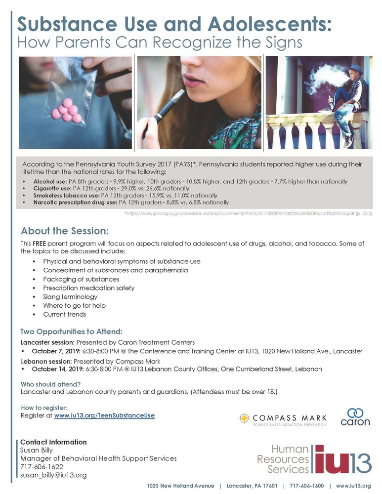 Substance Use and Adolescents | Recognize the Signs